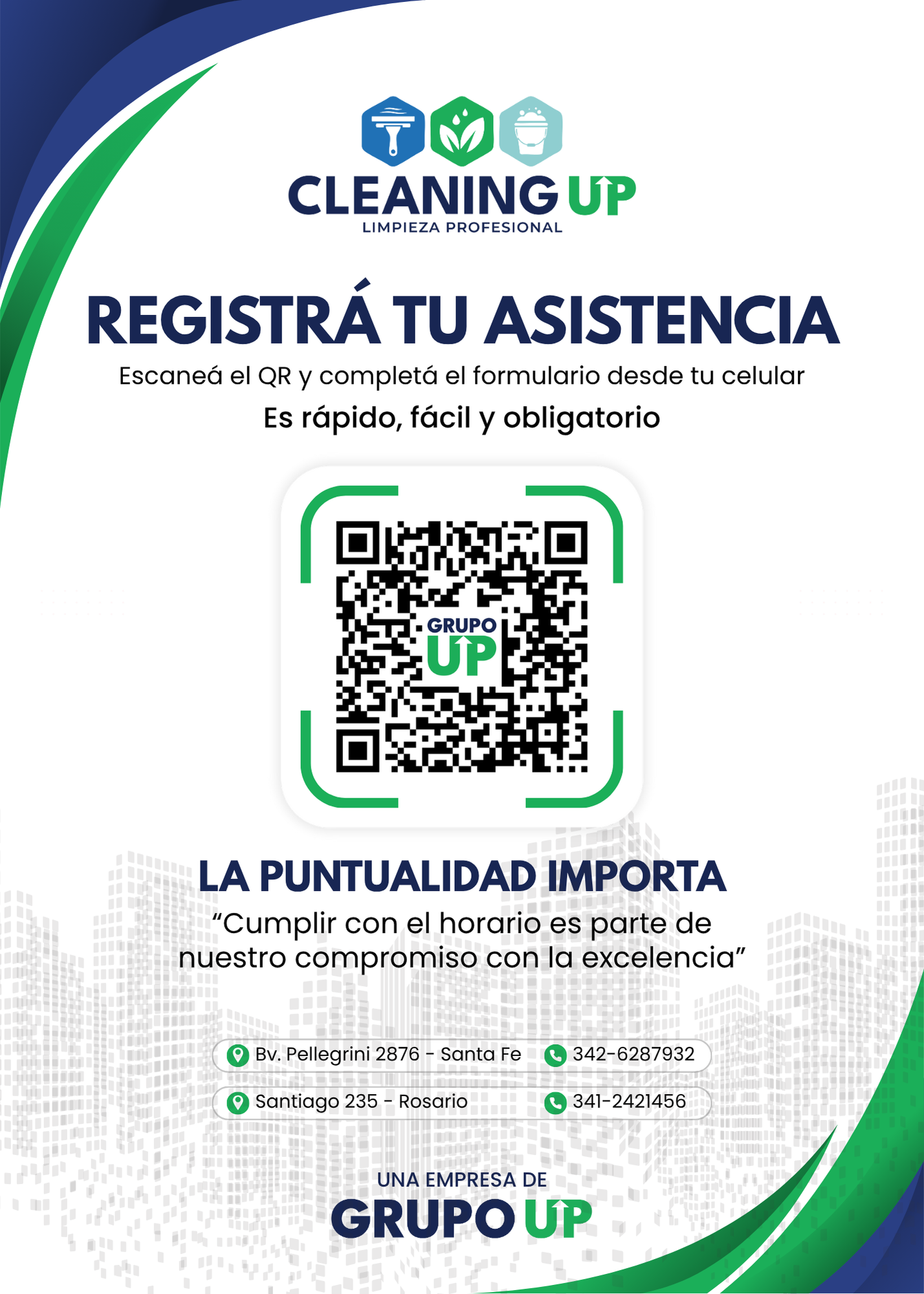 Sistema de control con código QR — ejemplo visual